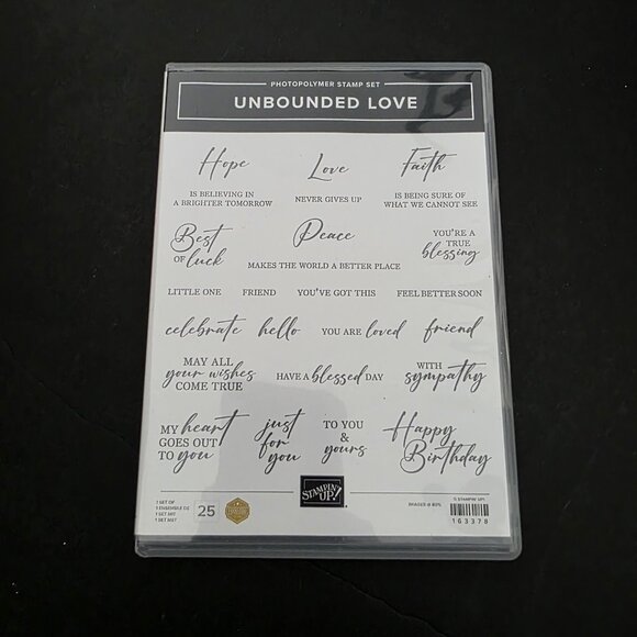 Stampin Up!  Unbounded Love Stamps - Picture 1 of 2